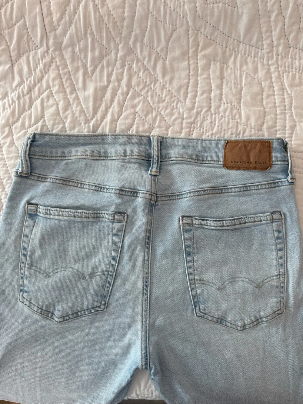 American Eagle Outfitters Airflex Light Wash Slim Jeans
